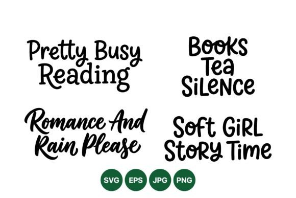 Cozy Reading Quote SVG Bundle: Graphics & Illustrations Review