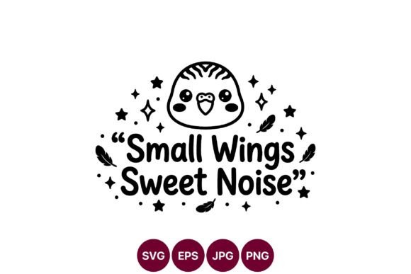 Cute Bird Quote SVG Design for Graphics and Illustrations