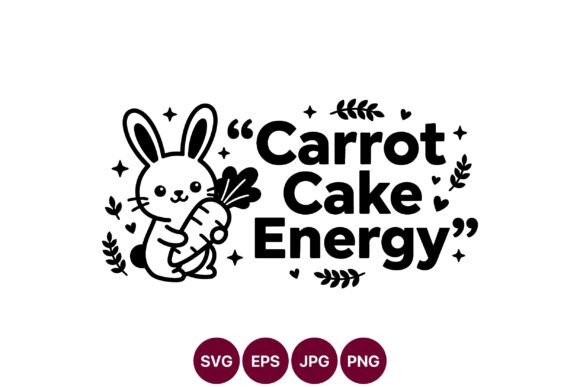 Cute Bunny Carrot Quote Svg Graphics and Illustrations Review