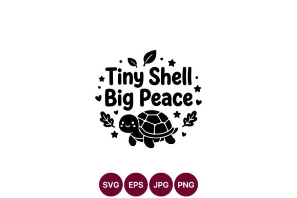 Cute Turtle Quote SVG Design for Graphics and Illustrations