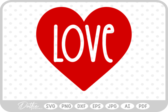 Heart Love Quote SVG PNG DXF Graphics for Editorial Use