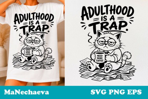 Sarcastic Cat Quote SVG Zero Motivation Review